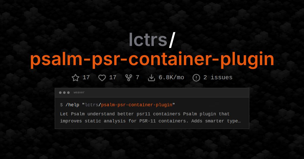 lctrs/psalm-psr-container-plugin
