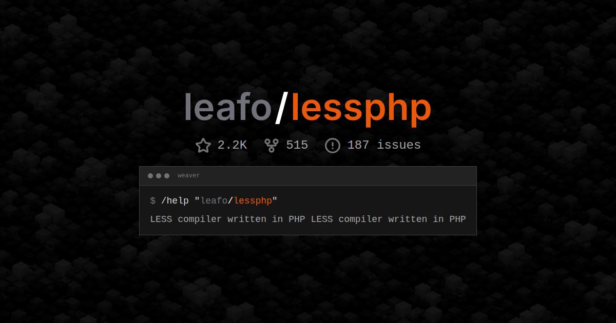 leafo/lessphp
