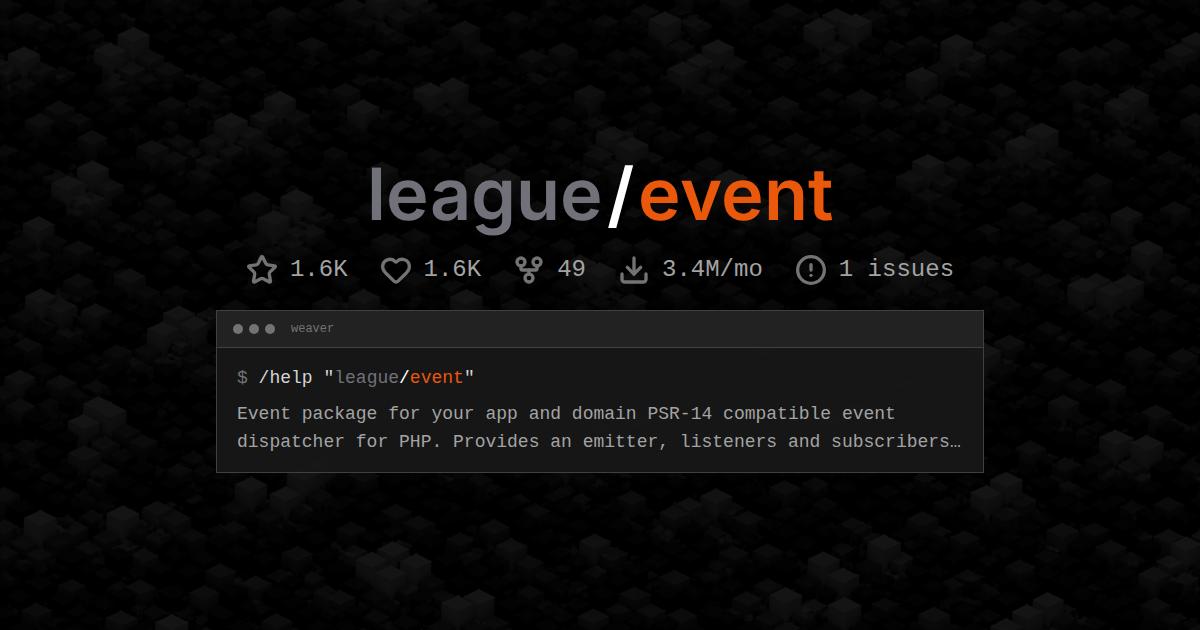league/event