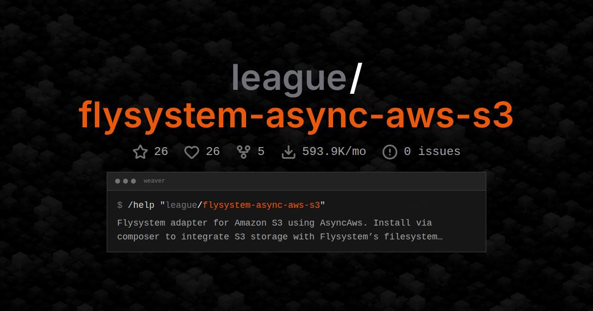 league/flysystem-async-aws-s3