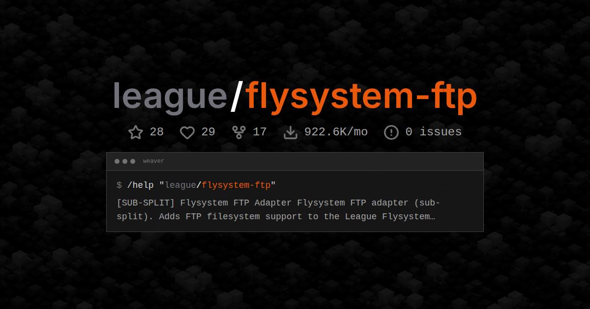 league/flysystem-ftp