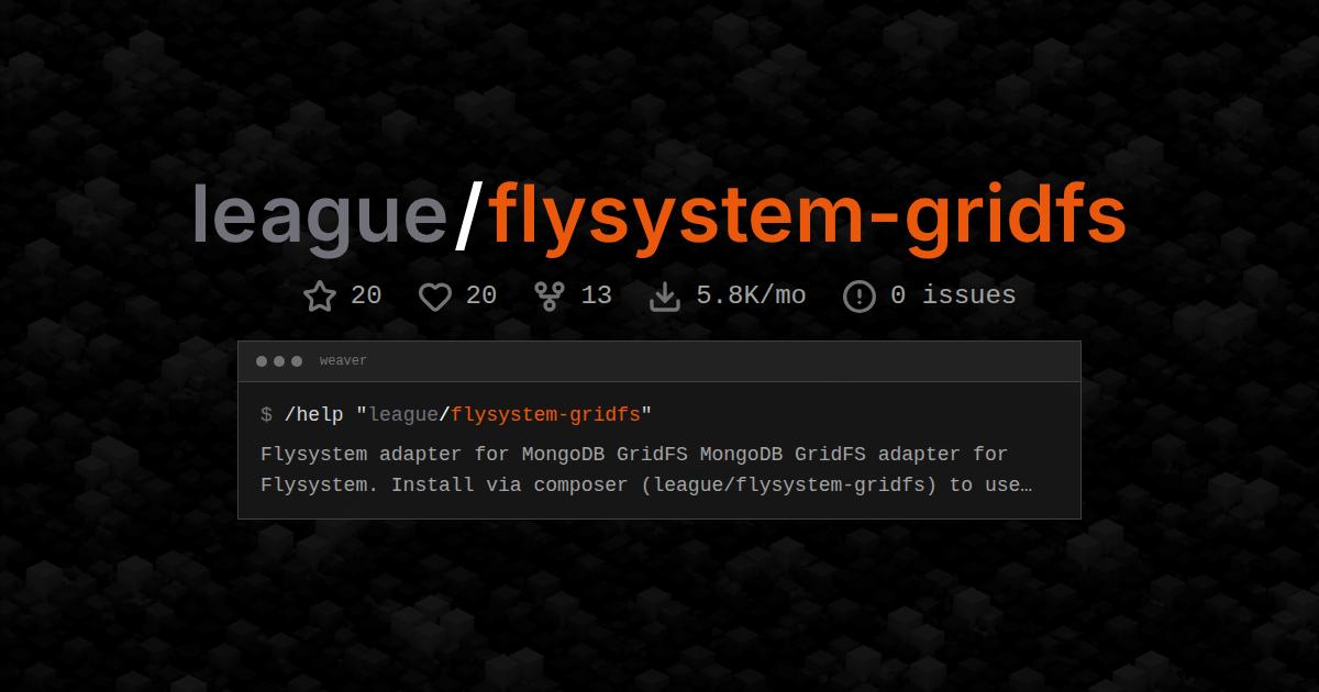 league/flysystem-gridfs