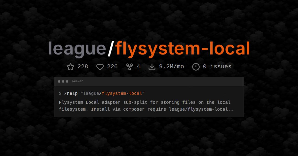 league/flysystem-local