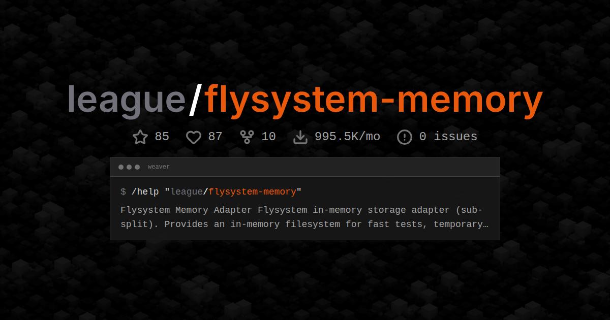 league/flysystem-memory