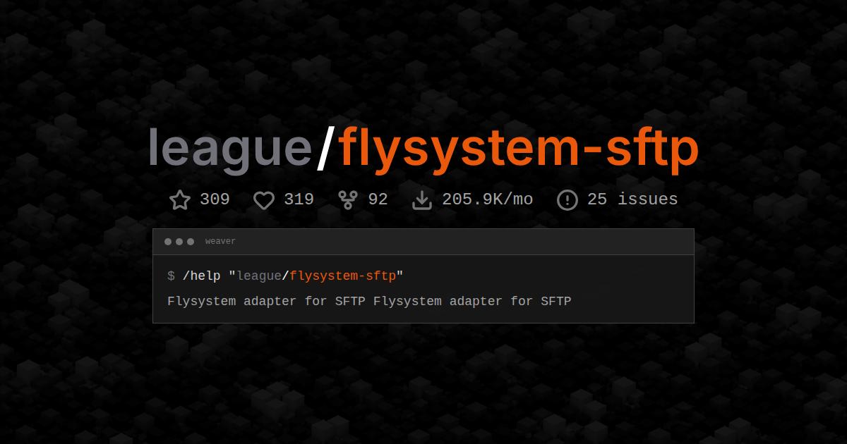league/flysystem-sftp