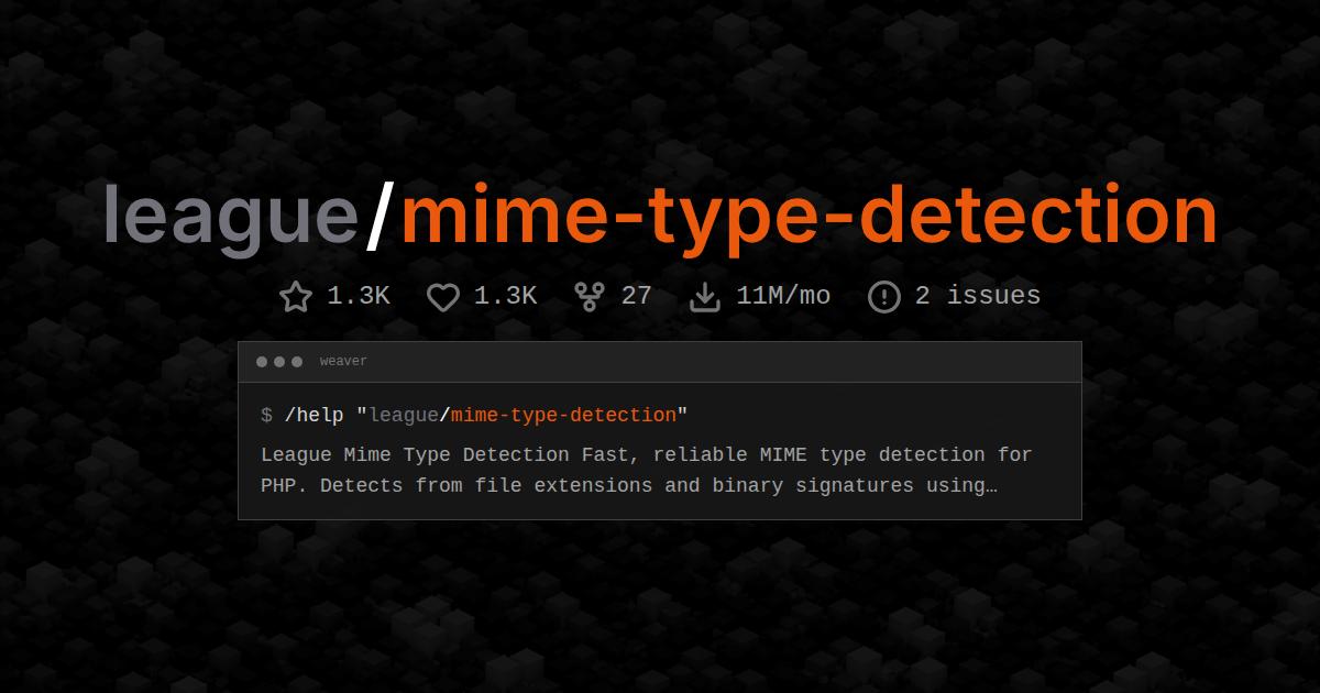 league/mime-type-detection