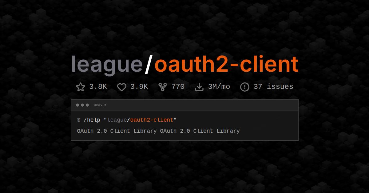 league/oauth2-client