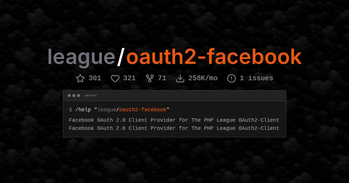 league/oauth2-facebook