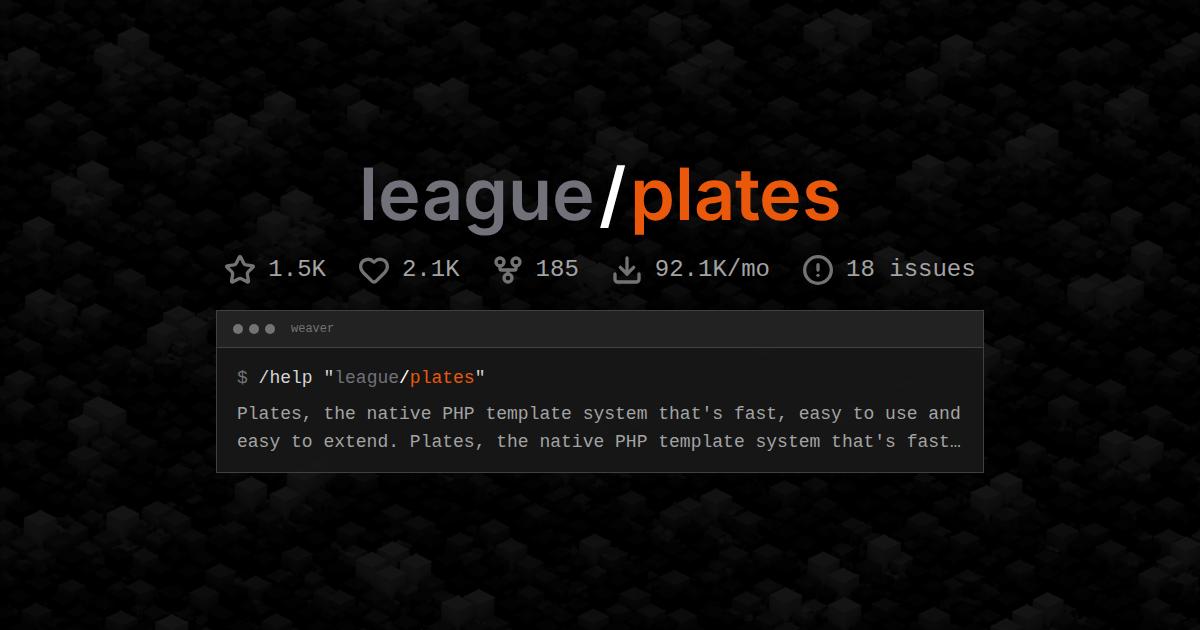 league/plates