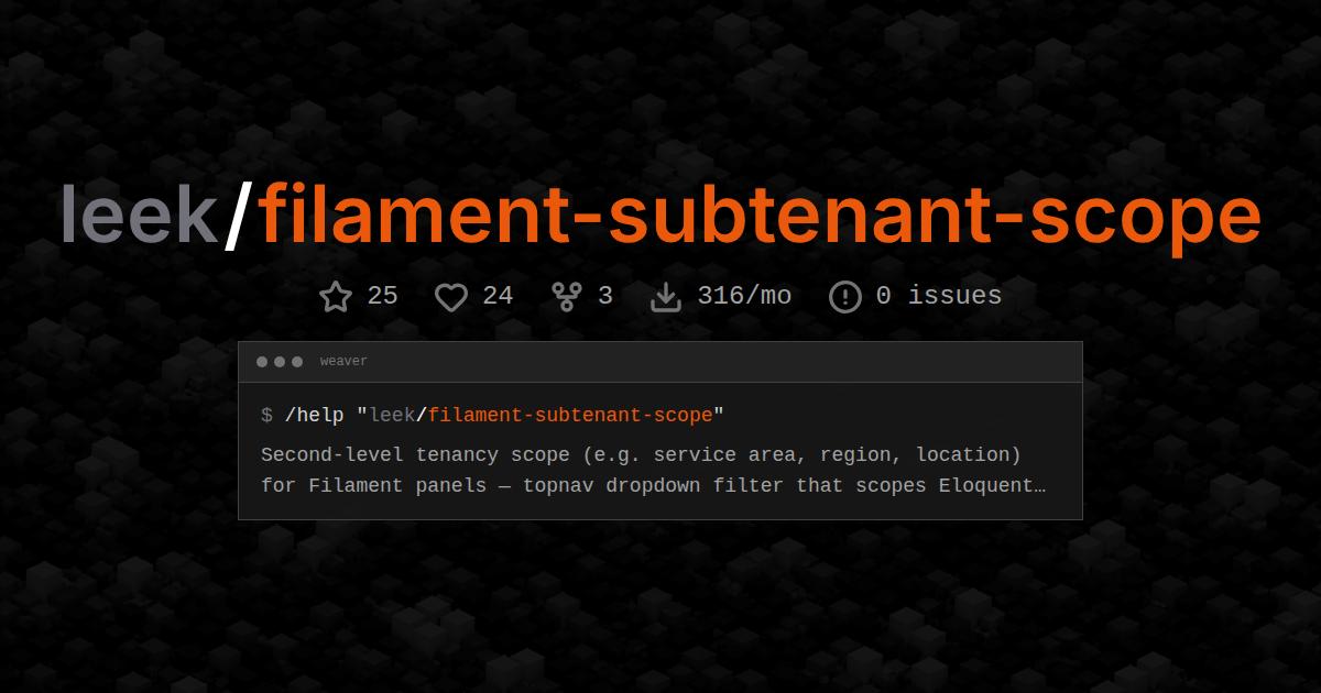 leek/filament-subtenant-scope