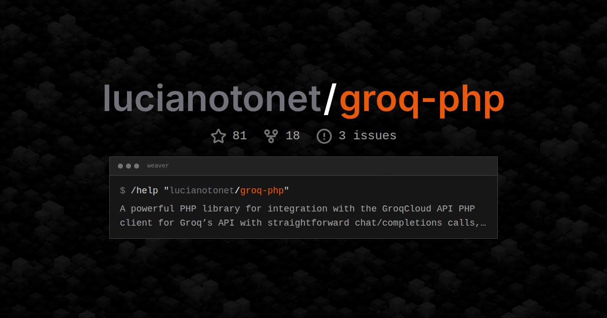 lucianotonet/groq-php
