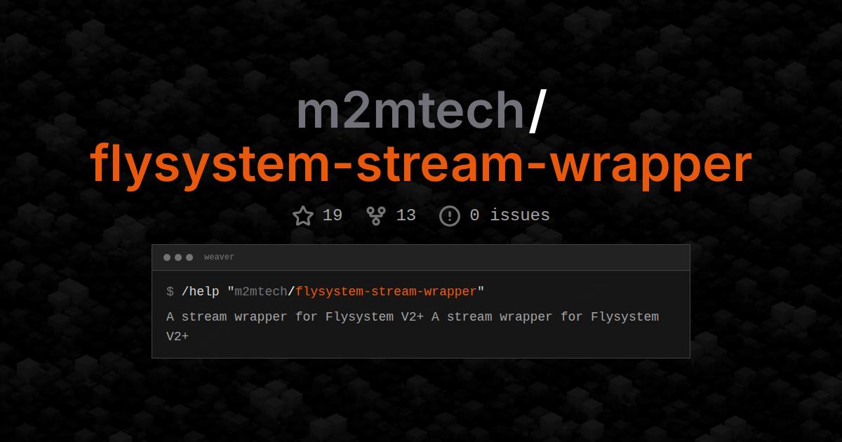 m2mtech/flysystem-stream-wrapper
