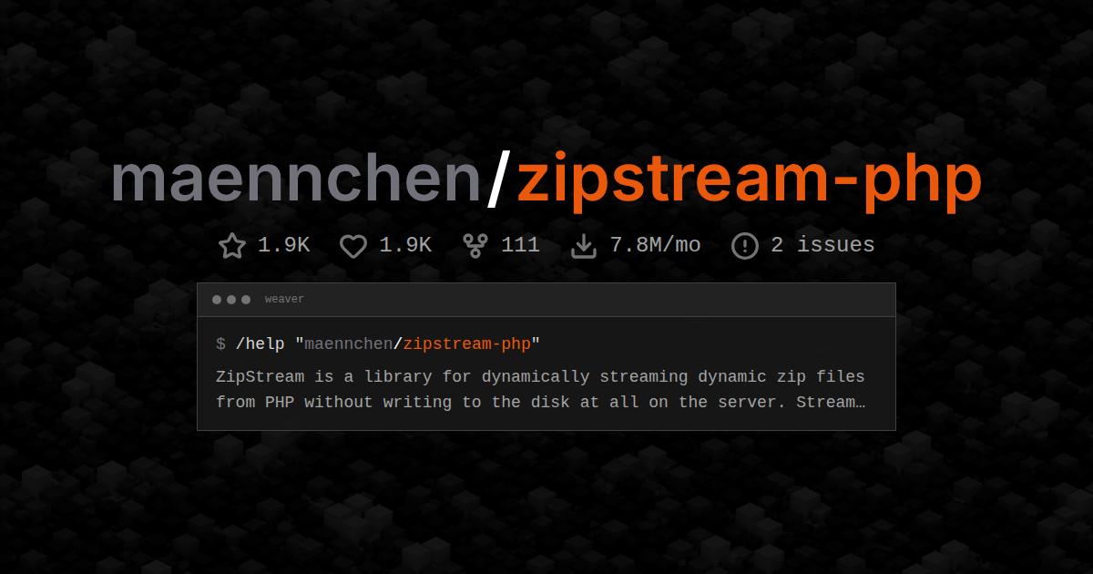 maennchen/zipstream-php