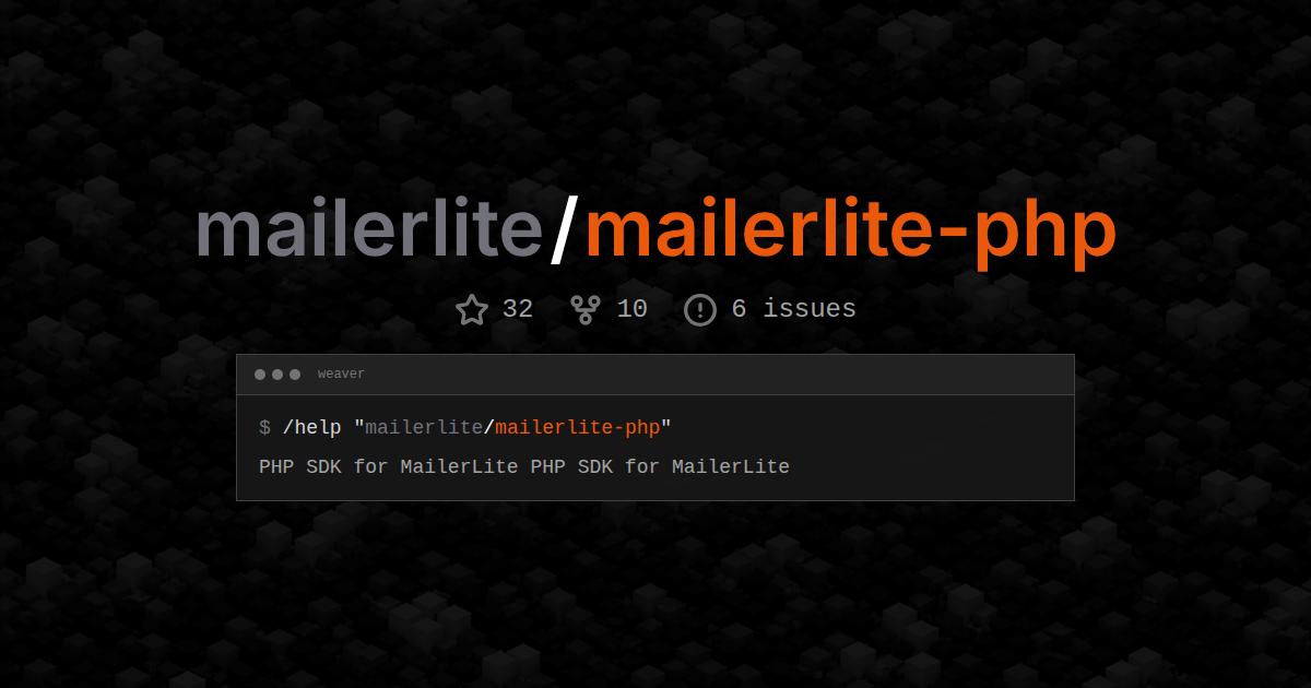 mailerlite/mailerlite-php