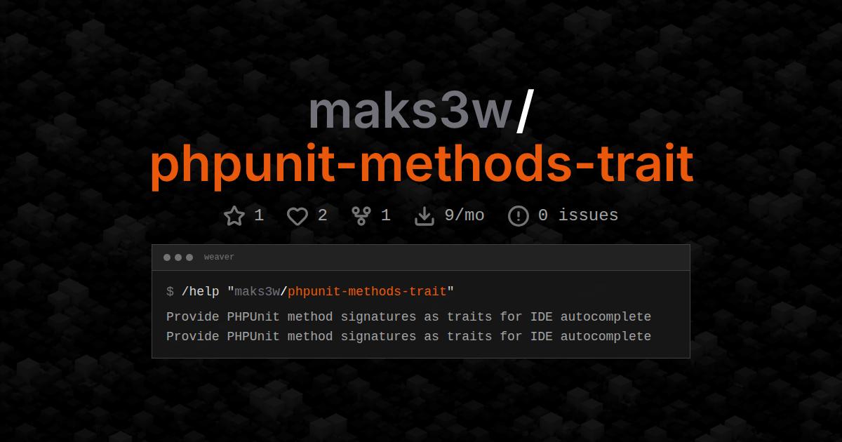 maks3w/phpunit-methods-trait