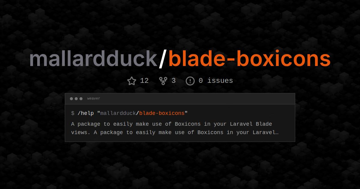 mallardduck/blade-boxicons