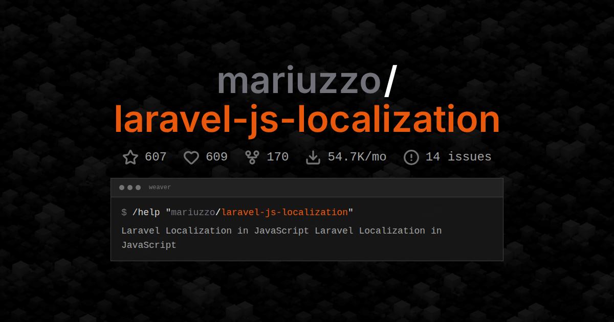 mariuzzo/laravel-js-localization