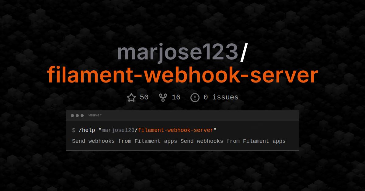 marjose123/filament-webhook-server
