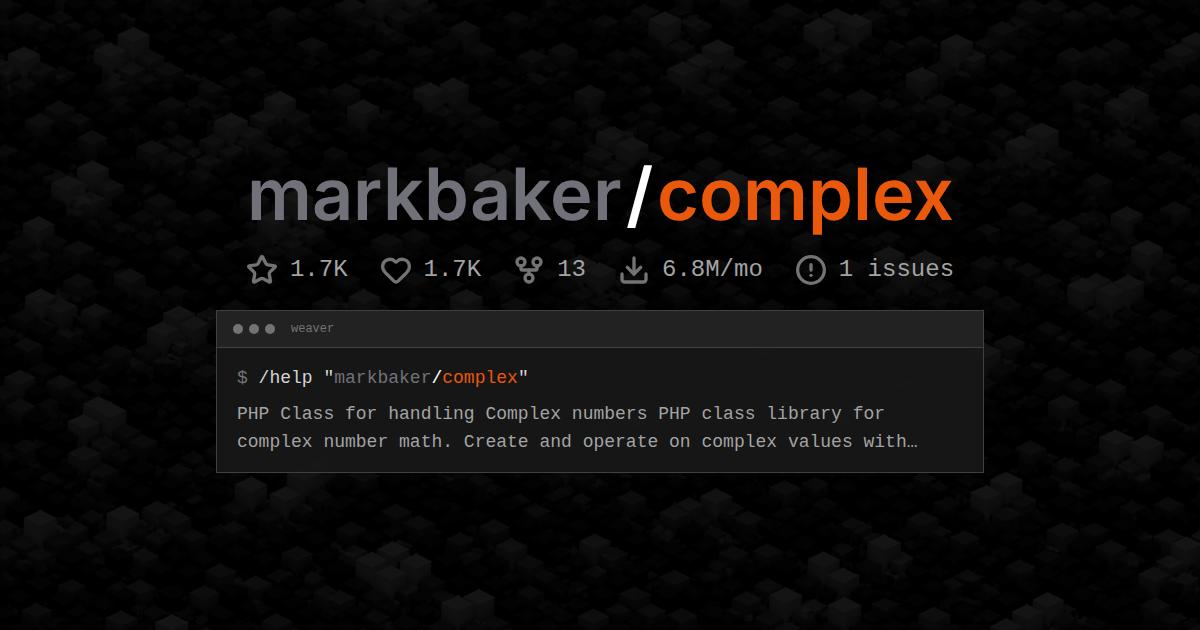 markbaker/complex