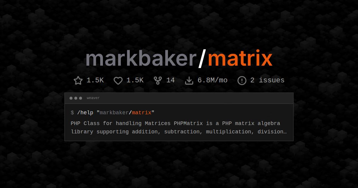 markbaker/matrix