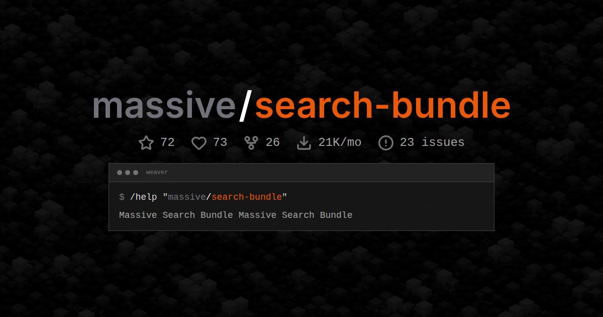 massive/search-bundle