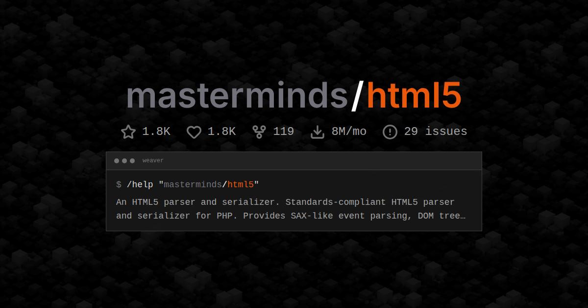 masterminds/html5
