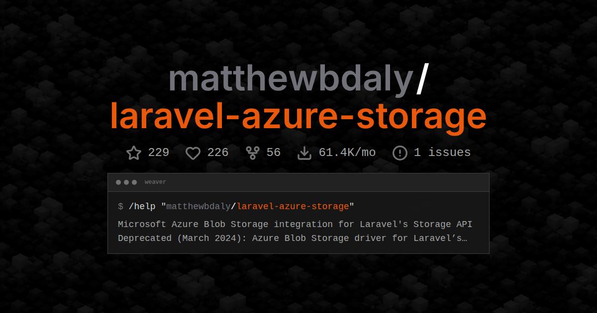 matthewbdaly/laravel-azure-storage