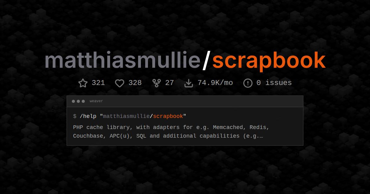 matthiasmullie/scrapbook