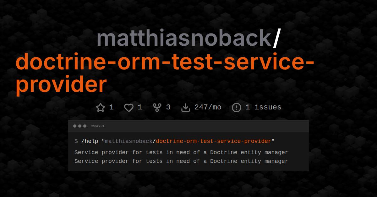 matthiasnoback/doctrine-orm-test-service-provider