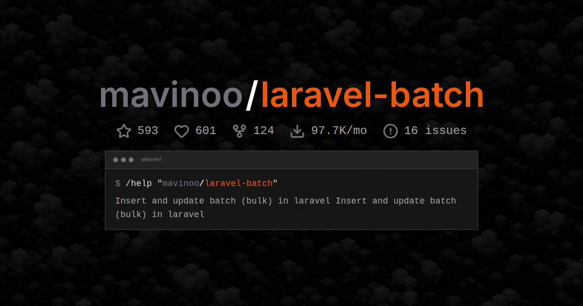 mavinoo/laravel-batch