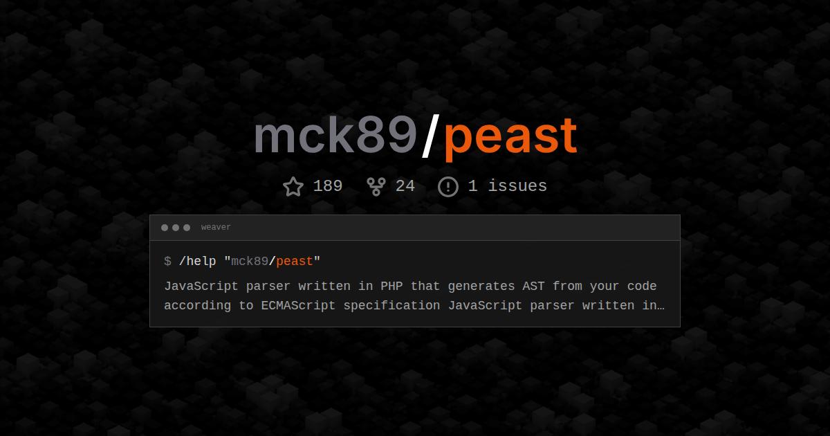 mck89/peast