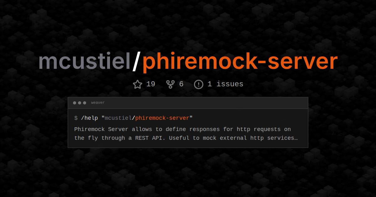 mcustiel/phiremock-server