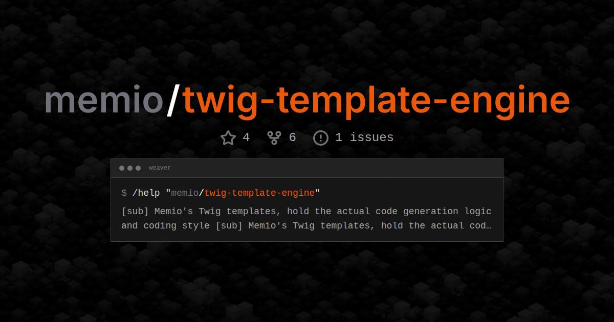 memio/twig-template-engine