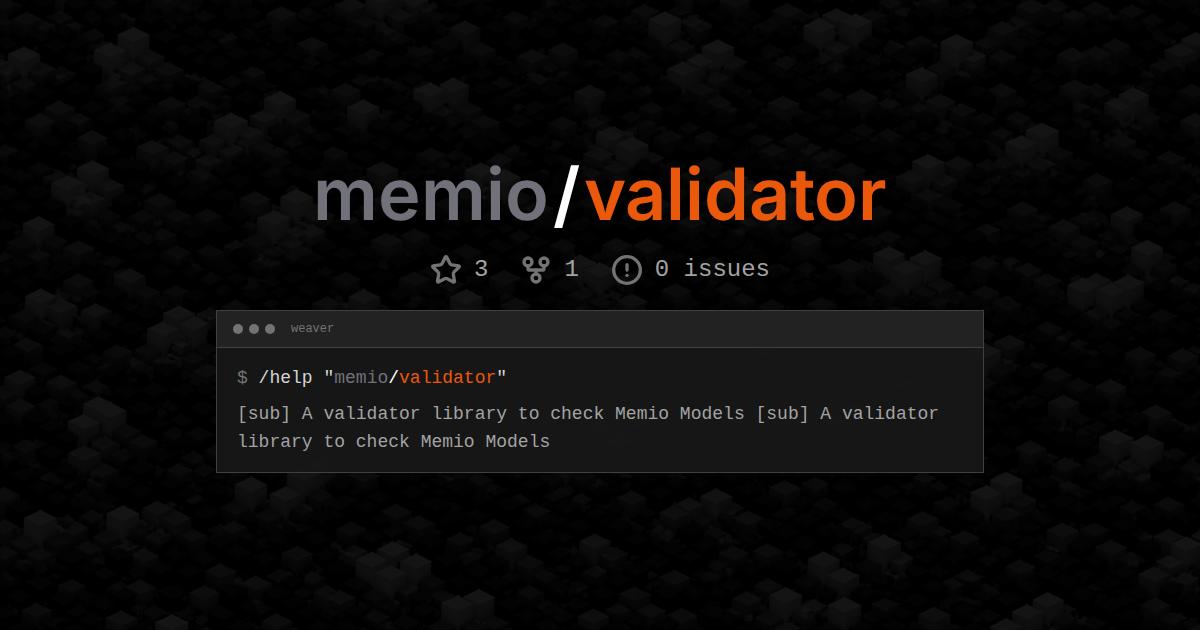 memio/validator