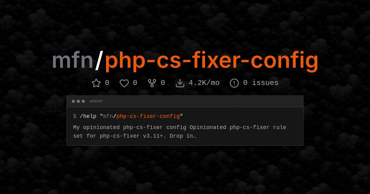 mfn/php-cs-fixer-config