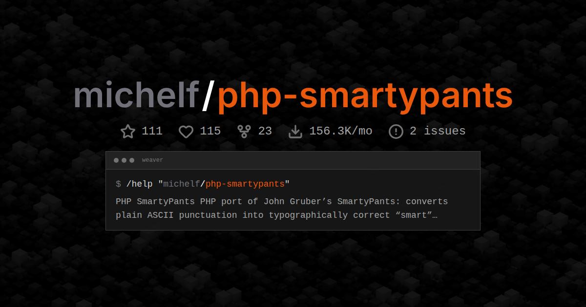 michelf/php-smartypants