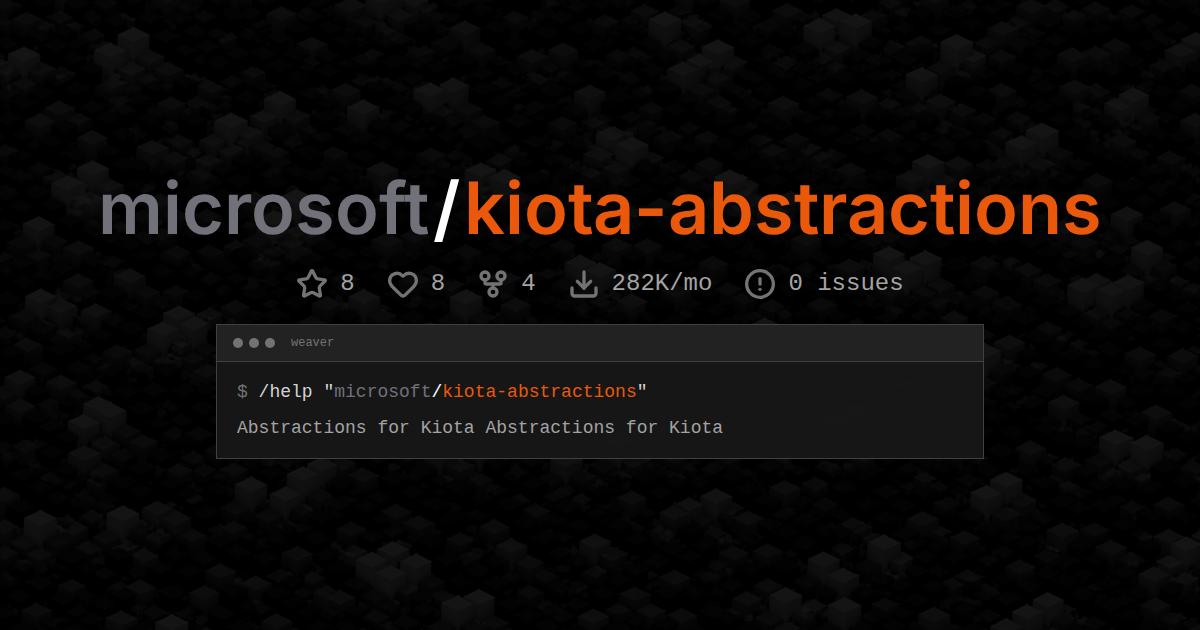 microsoft/kiota-abstractions