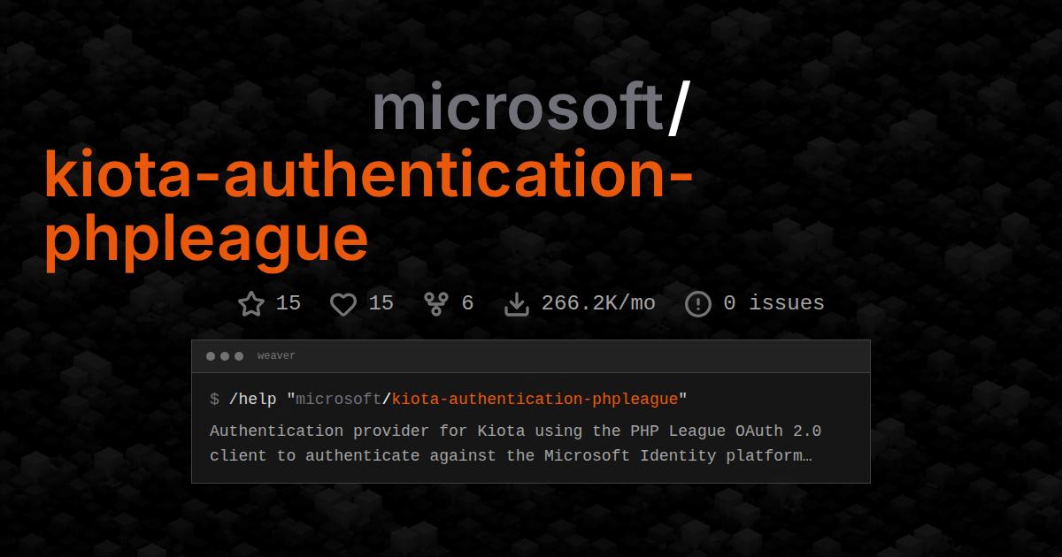microsoft/kiota-authentication-phpleague
