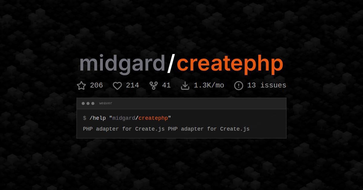 midgard/createphp
