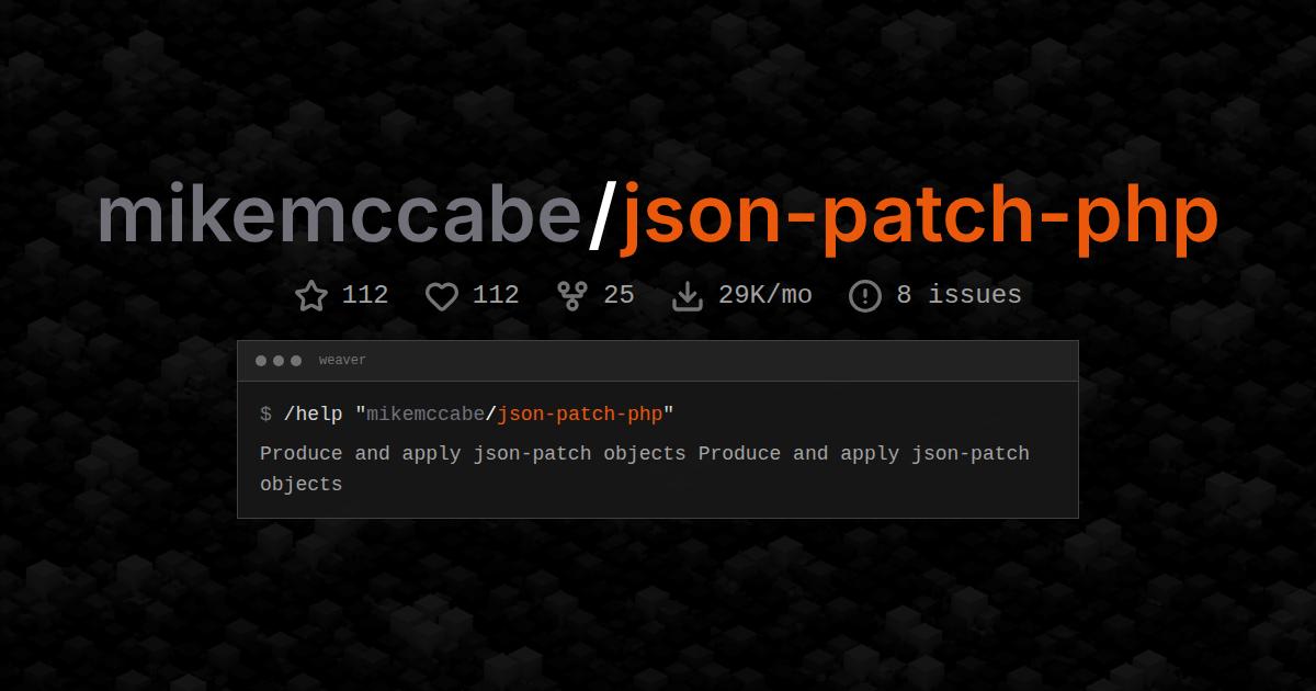 mikemccabe/json-patch-php
