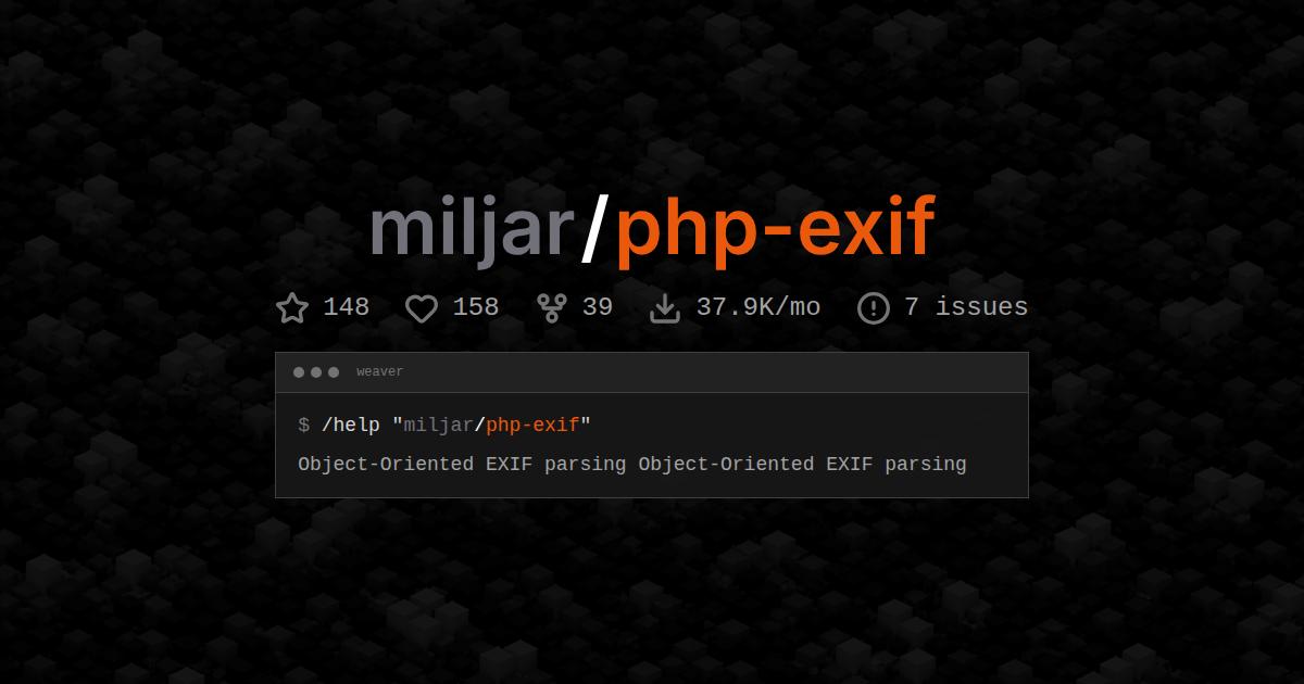 miljar/php-exif