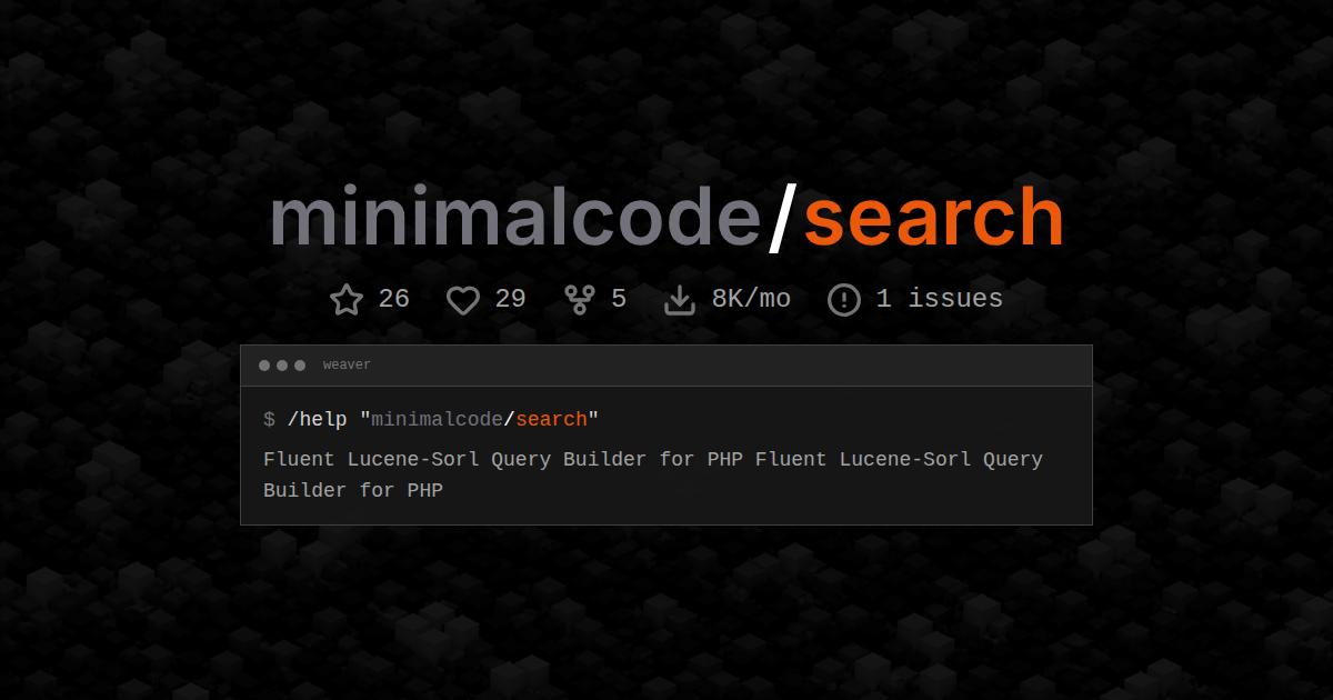minimalcode/search