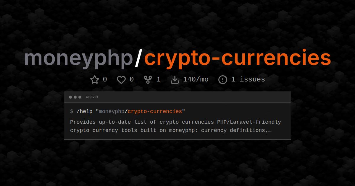 moneyphp/crypto-currencies