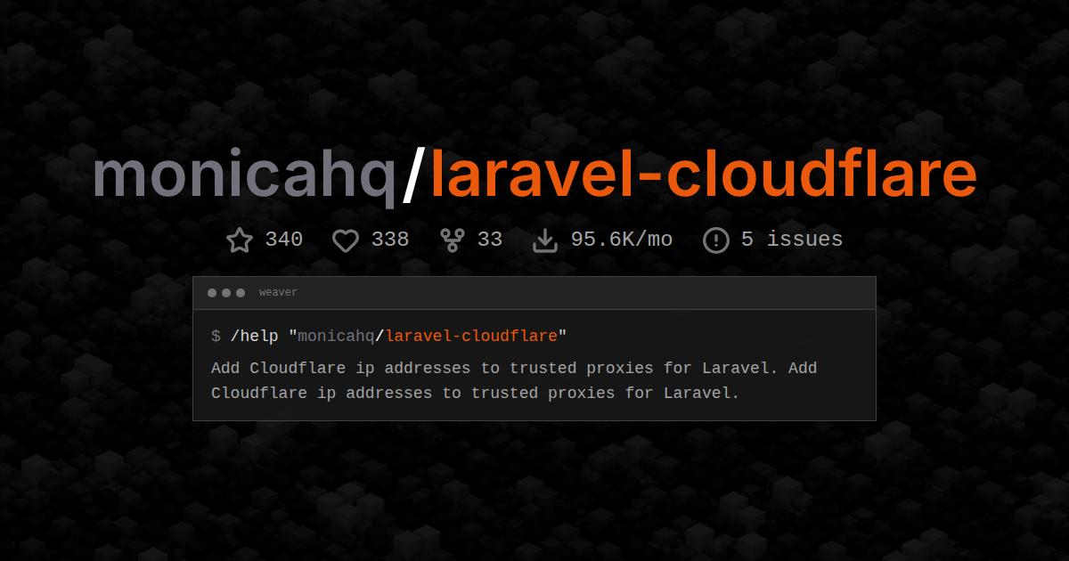 monicahq/laravel-cloudflare