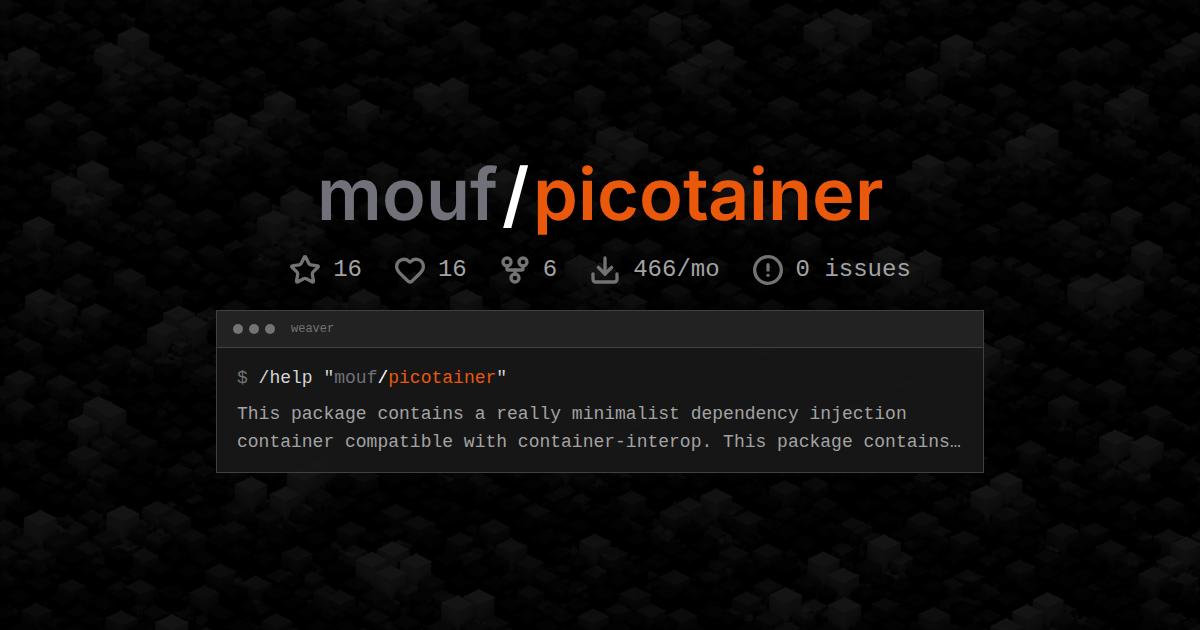 mouf/picotainer