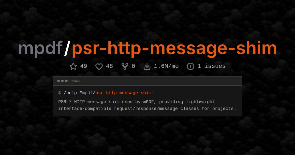 mpdf/psr-http-message-shim