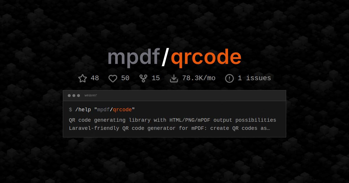 mpdf/qrcode