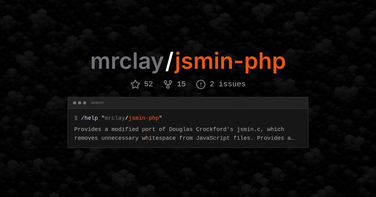 mrclay/jsmin-php