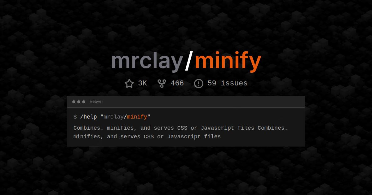 mrclay/minify