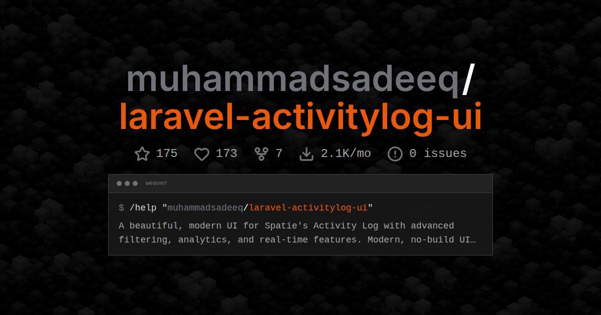 muhammadsadeeq/laravel-activitylog-ui